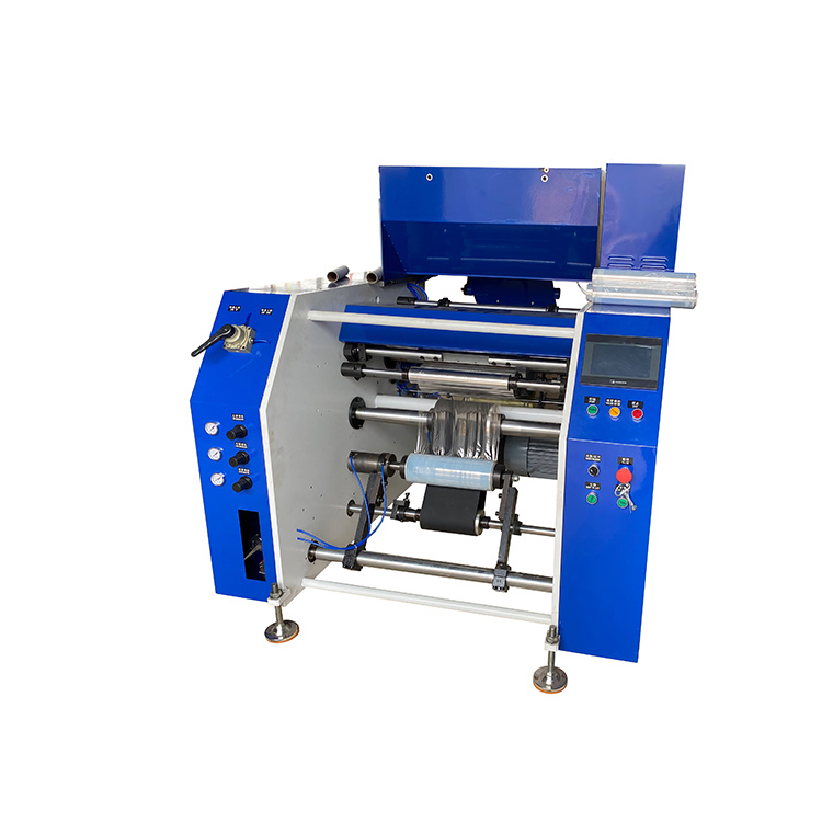 New Design Fully Auto 5 Shaft Cling Film Rewinder With Perforation Line